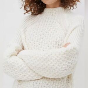Anthropologie Bia Mock neck textured knit sweater . Size XS